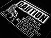 Caution French Bulldog LED Light Sign - Way Up Gifts