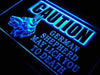 Caution German Shepherd LED Light Sign - Way Up Gifts