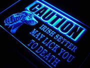 Caution Irish Setter LED Light Sign - LED Gift Works