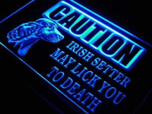 Caution Irish Setter LED Light Sign - LED Gift Works