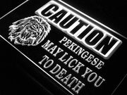 Caution Pekingese LED Light Sign - LED Gift Works