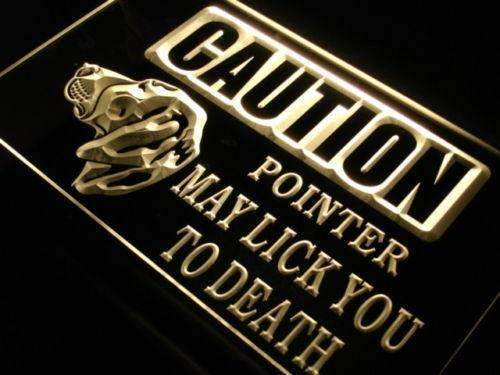 Caution Pointer Dog LED Light Sign - Way Up Gifts