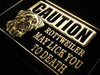 Caution Rottweiler LED Light Sign - Way Up Gifts