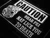 Caution Shar Pei LED Light Sign - Way Up Gifts
