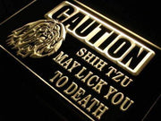 Caution Shih Tzu LED Light Sign - LED Gift Works
