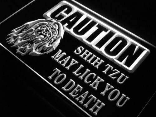 Caution Shih Tzu LED Light Sign - Way Up Gifts