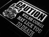 Caution Welsh Corgi LED Light Sign - Way Up Gifts