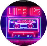 Life is a Mixtape Quotes Bedroom Decor LED Light Sign - LED Gift Works
