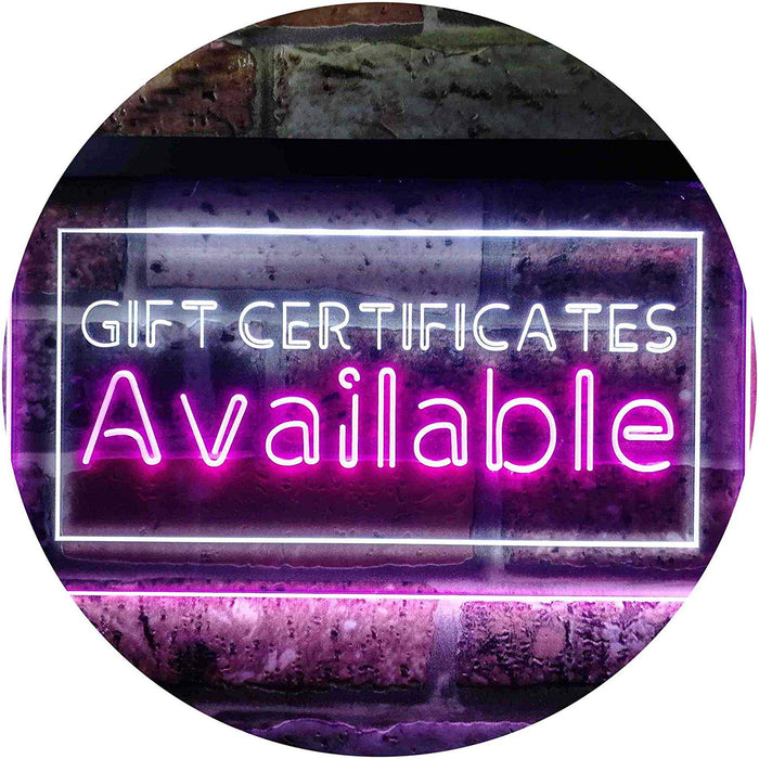 Gift Certificates Available LED Light Sign - Way Up Gifts