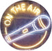 Microphone On The Air LED Light Sign - Way Up Gifts