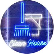 Clean House Helper Maid Service LED Light Sign - LED Gift Works