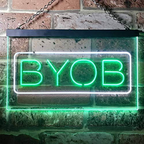 Bring Your Own Beer BYOB LED Light Sign - LED Gift Works