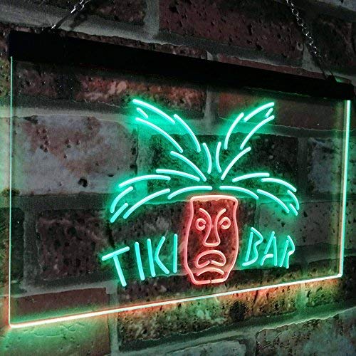 Tiki Bar Mask LED Light Sign - LED Gift Works