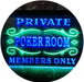 Private Poker Room Members Only LED Light Sign - Way Up Gifts