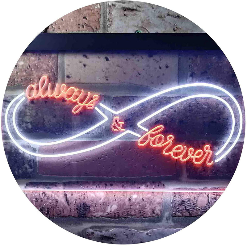 Love Infinity Always & Forever LED Light Sign - LED Gift Works