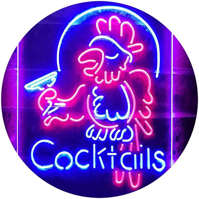 Cocktails Parrot LED Light Sign - Way Up Gifts