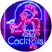 Cocktails Parrot LED Light Sign - Way Up Gifts