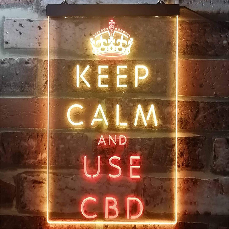 Keep Calm and Use CBD LED Light Sign - LED Gift Works