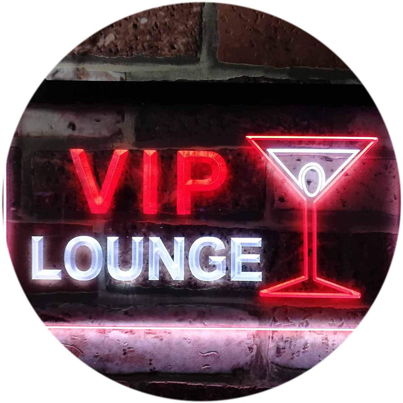 Cocktails VIP Lounge LED Light Sign - LED Gift Works