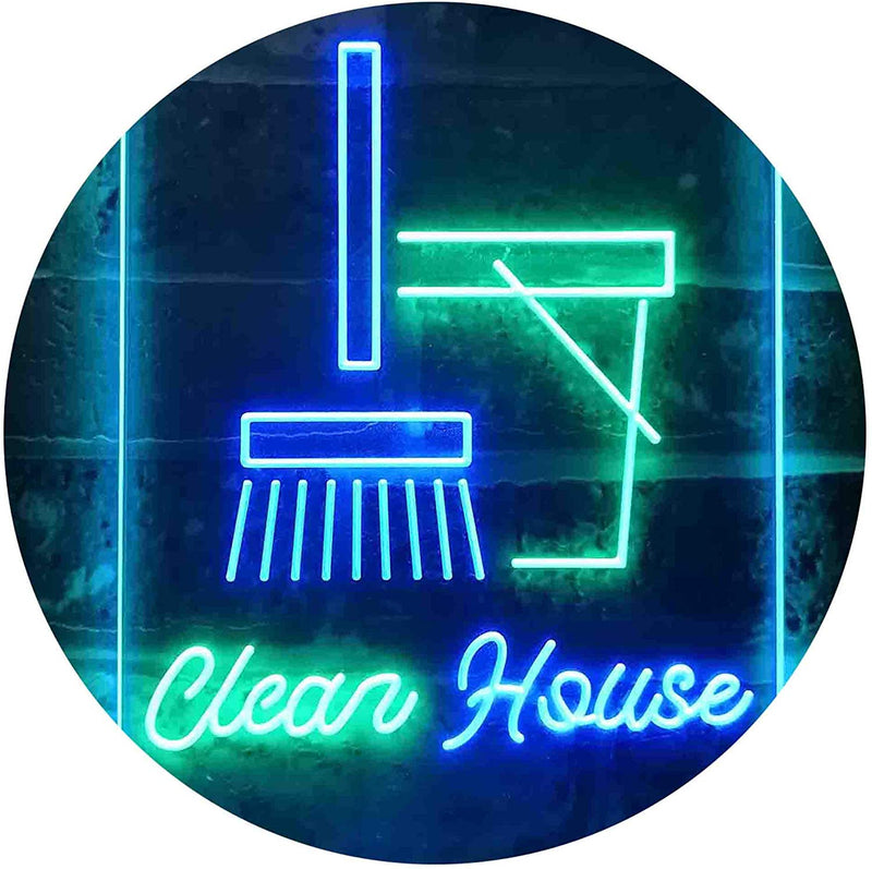 Clean House Helper Maid Service LED Light Sign - LED Gift Works