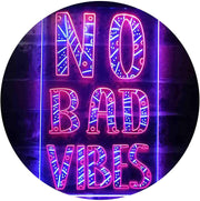 No Bad Vibes LED Light Sign - LED Gift Works