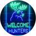 Hunting Store Cabin Decor Welcome Hunters LED Light Sign - Way Up Gifts