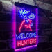 Hunting Store Cabin Decor Welcome Hunters LED Light Sign - Way Up Gifts