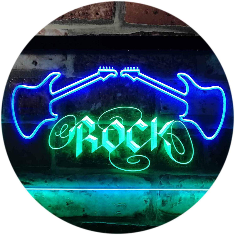 Guitars Rock Music LED Light Sign - LED Gift Works