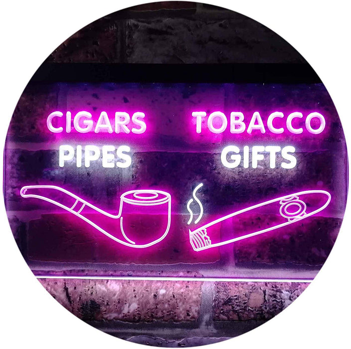 Cigar Pipes Tobacco Gifts LED Light Sign - Way Up Gifts