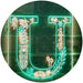 Family Name Letter U Monogram Initial LED Light Sign - Way Up Gifts