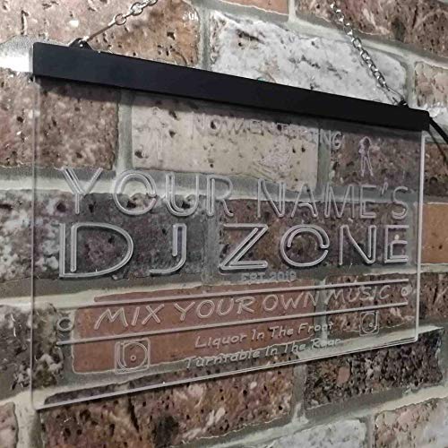 Personalized Music DJ Zone DJ Gift LED Light Sign - Way Up Gifts
