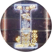 Family Name Letter I Monogram Initial LED Light Sign - LED Gift Works