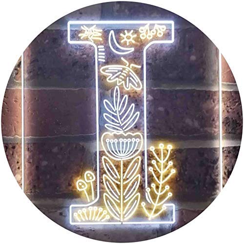 Family Name Letter I Monogram Initial LED Light Sign - Way Up Gifts