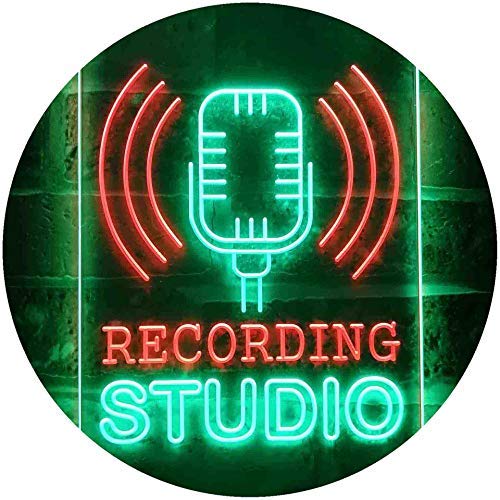 Microphone Recording Studio LED Light Sign - Way Up Gifts