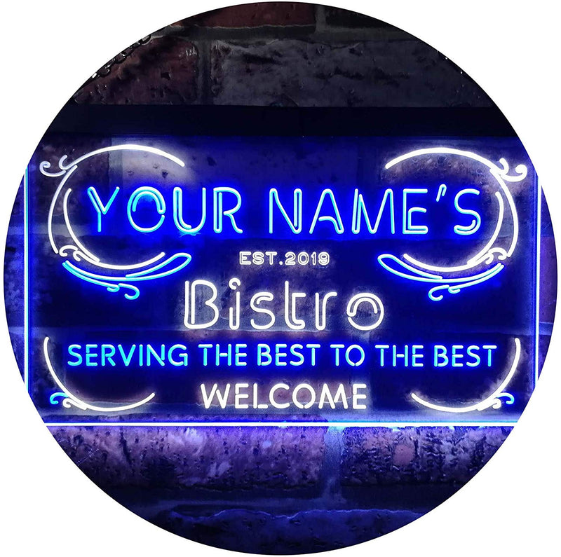 Personalized Bistro LED Light Sign - LED Gift Works