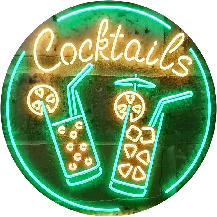 Cocktails LED Light Sign - Way Up Gifts