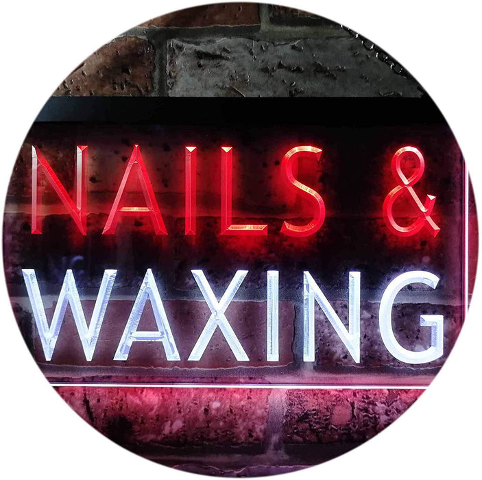 Beauty Salon Nails Waxing LED Light Sign - Way Up Gifts