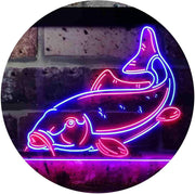 Cabin Fishing Bait Store Carp Fish LED Light Sign - LED Gift Works