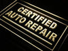 Certified Auto Repair Shop LED Light Sign - Way Up Gifts