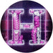 Family Name Letter H Monogram Initial LED Light Sign - Way Up Gifts