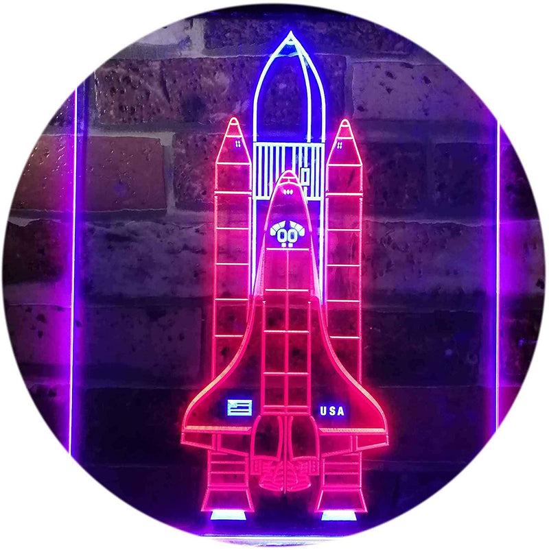 Astronaut Space Shuttle LED Light Sign - LED Gift Works