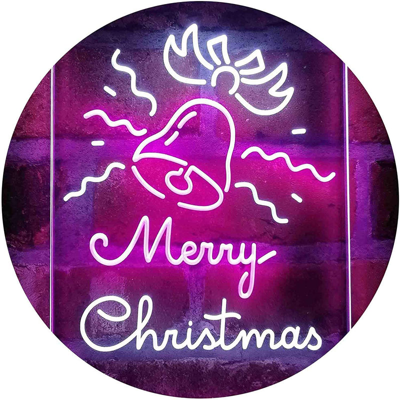 Merry Christmas Bell Decoration LED Light Sign - LED Gift Works