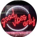 Good Vibes Only Circle LED Light Sign - Way Up Gifts