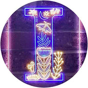 Family Name Letter I Monogram Initial LED Light Sign - LED Gift Works