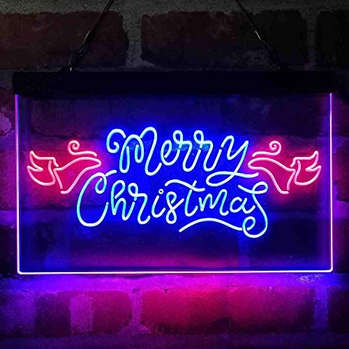 Merry Christmas Wing Decoration LED Light Sign - LED Gift Works