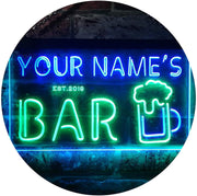 Personalized Beer Mug Bar LED Light Sign - LED Gift Works