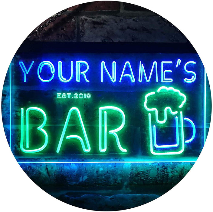 Personalized Bar LED Light Sign - Way Up Gifts