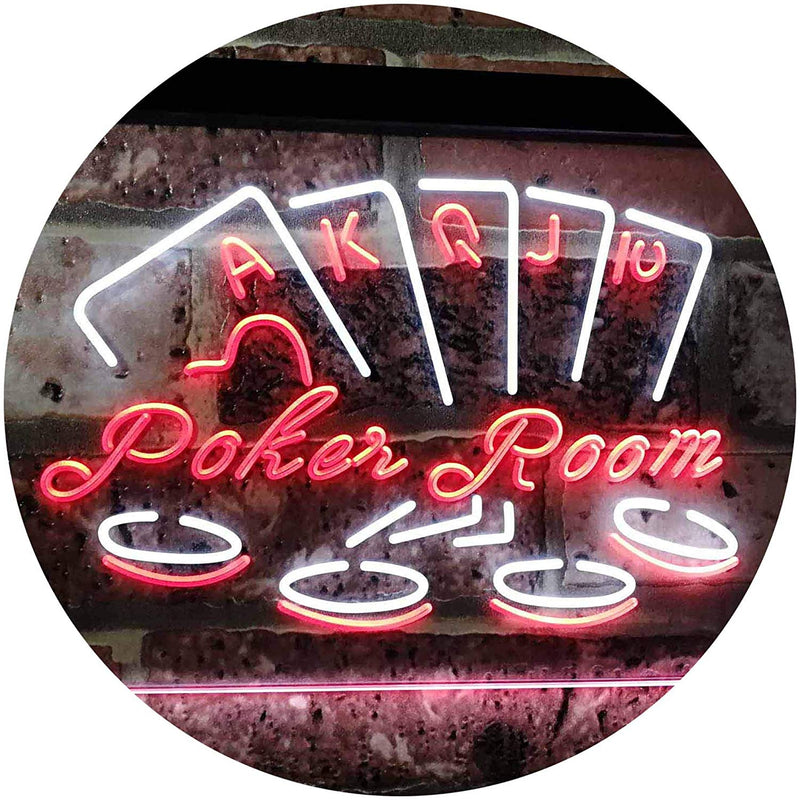 Poker Room LED Light Sign - LED Gift Works