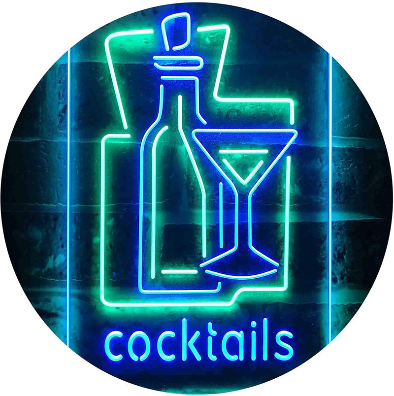 Cocktails Bar LED Light Sign - LED Gift Works