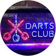 Darts Club LED Light Sign - LED Gift Works